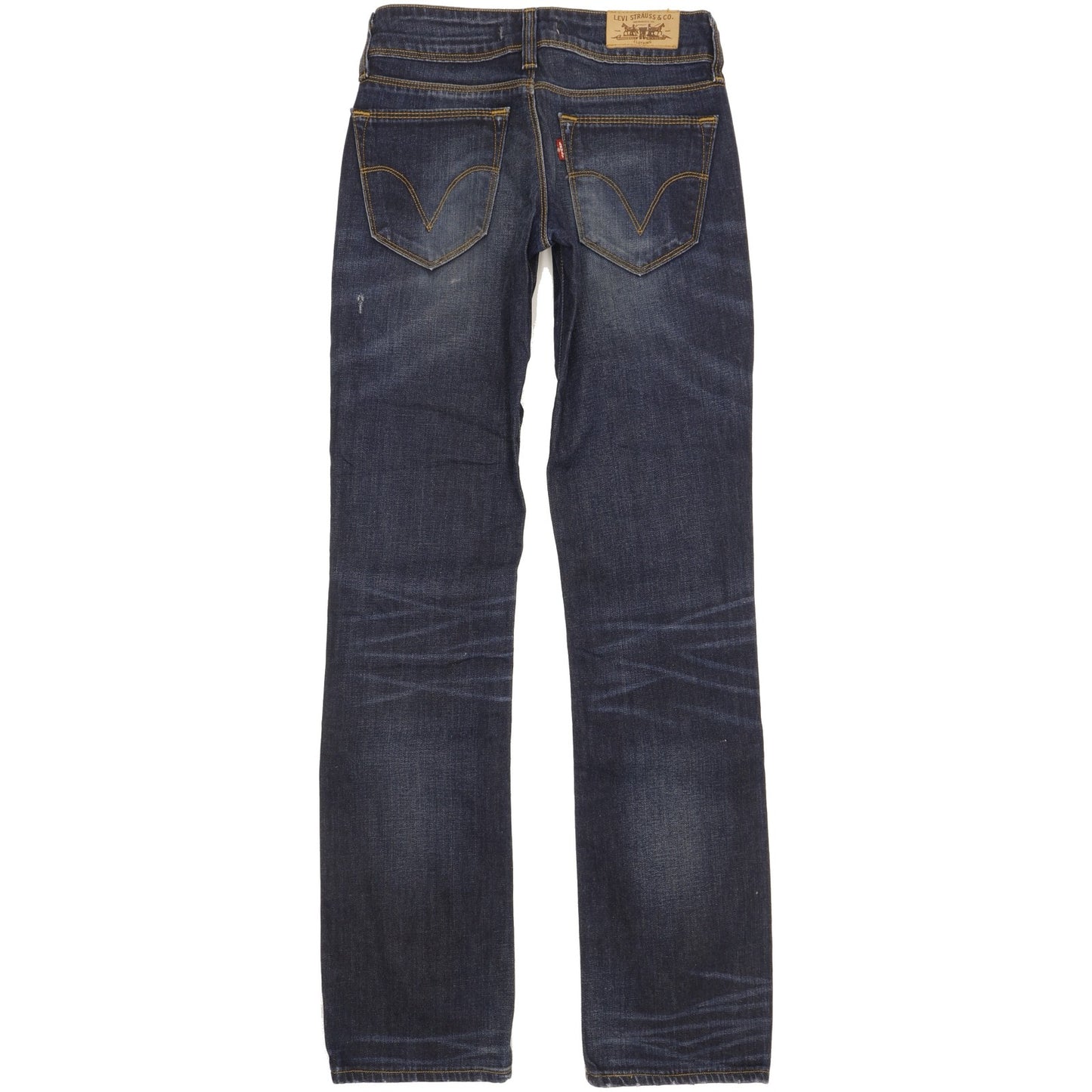 Levi's 470 Women Blue Straight Slim Stretch Jeans W27 L34
