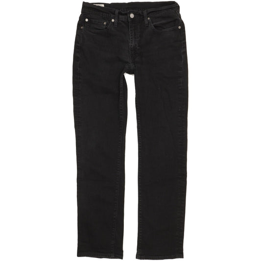 Levi's 514 Men Black Straight Slim Stretch Jeans W33 L31