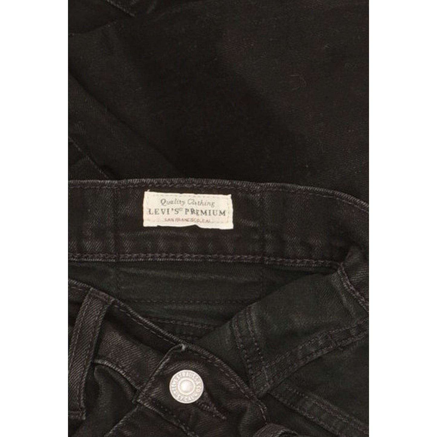 Levi's 514 Men Black Straight Slim Stretch Jeans W33 L31