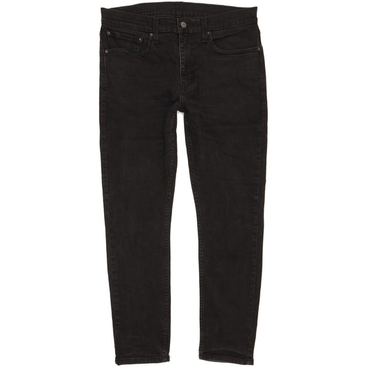 Levi's 512 Men Black Tapered Slim Stretch Jeans W34 L28
