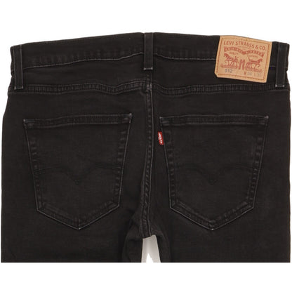 Levi's 512 Men Black Tapered Slim Stretch Jeans W34 L28