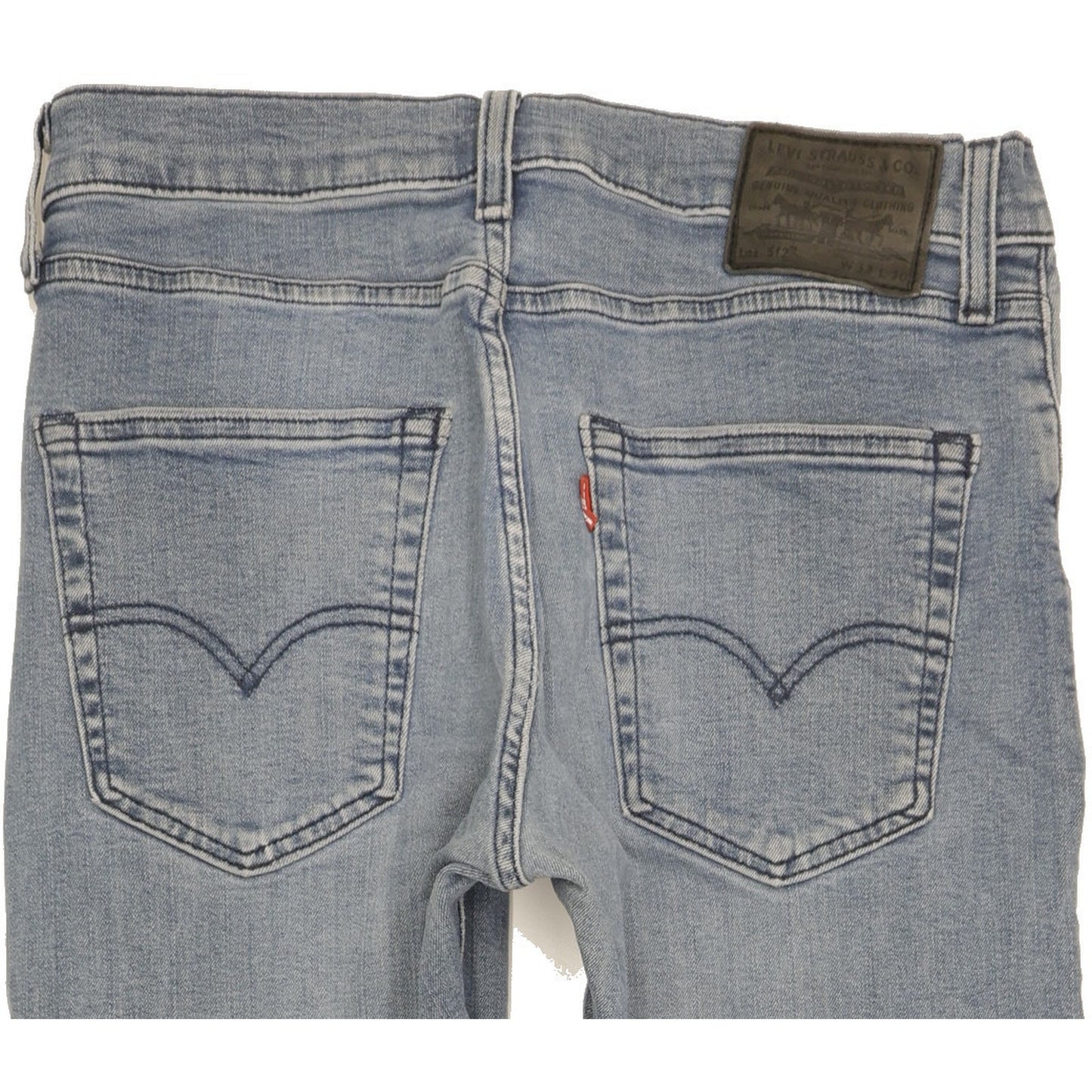 Levi's 512 Men Blue Tapered Slim Stretch Jeans W33 L28