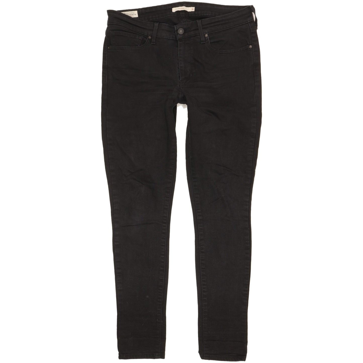 Levi's 711 Women Black Skinny Slim Stretch Jeans W30 L29