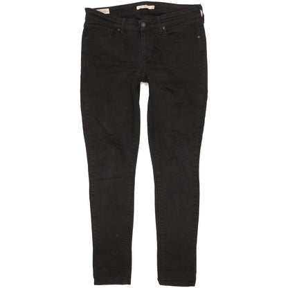 Levi's 711 Women Black Skinny Slim Stretch Jeans W30 L29