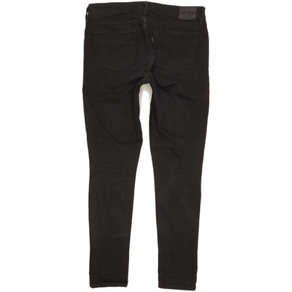 Levi's 711 Women Black Skinny Slim Stretch Jeans W30 L29