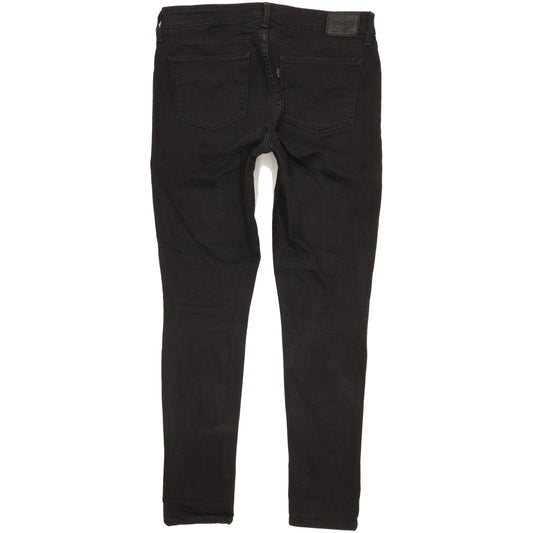 Levi's 711 Women Black Skinny Slim Stretch Jeans W30 L29