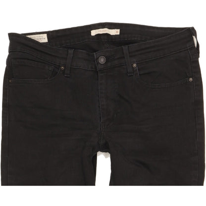 Levi's 711 Women Black Skinny Slim Stretch Jeans W30 L29