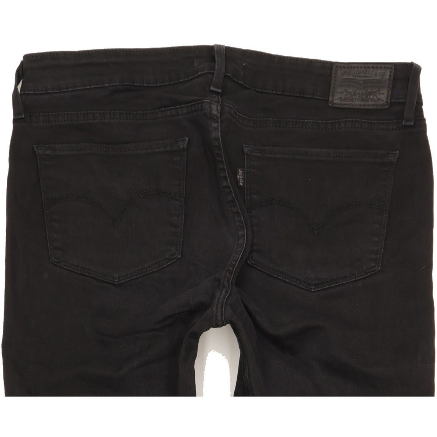 Levi's 711 Women Black Skinny Slim Stretch Jeans W30 L29