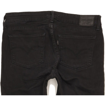 Levi's 711 Women Black Skinny Slim Stretch Jeans W30 L29