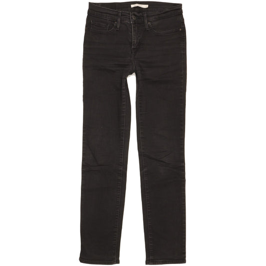 Levi's 312 Shaping Women Black Straight Slim Stretch Jeans W27 L30