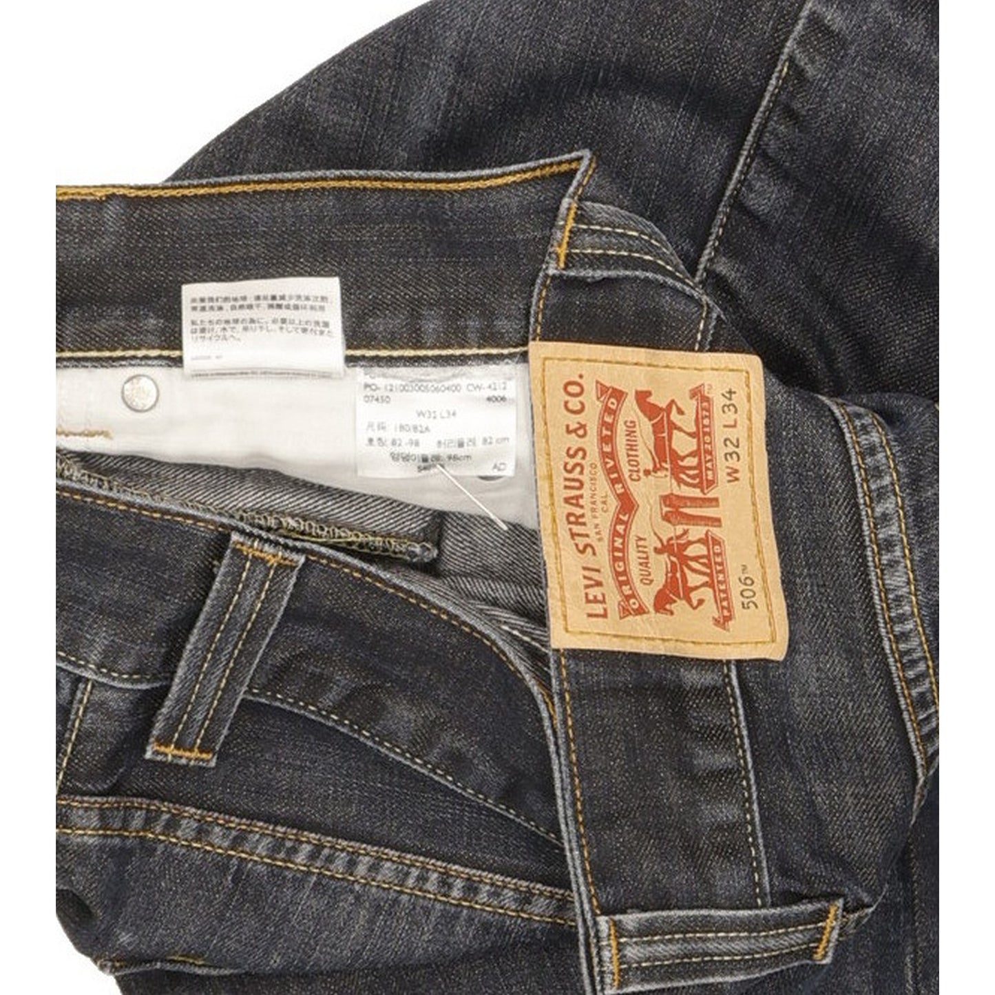 Levi's 506 Men Blue Straight Regular Jeans W32 L33
