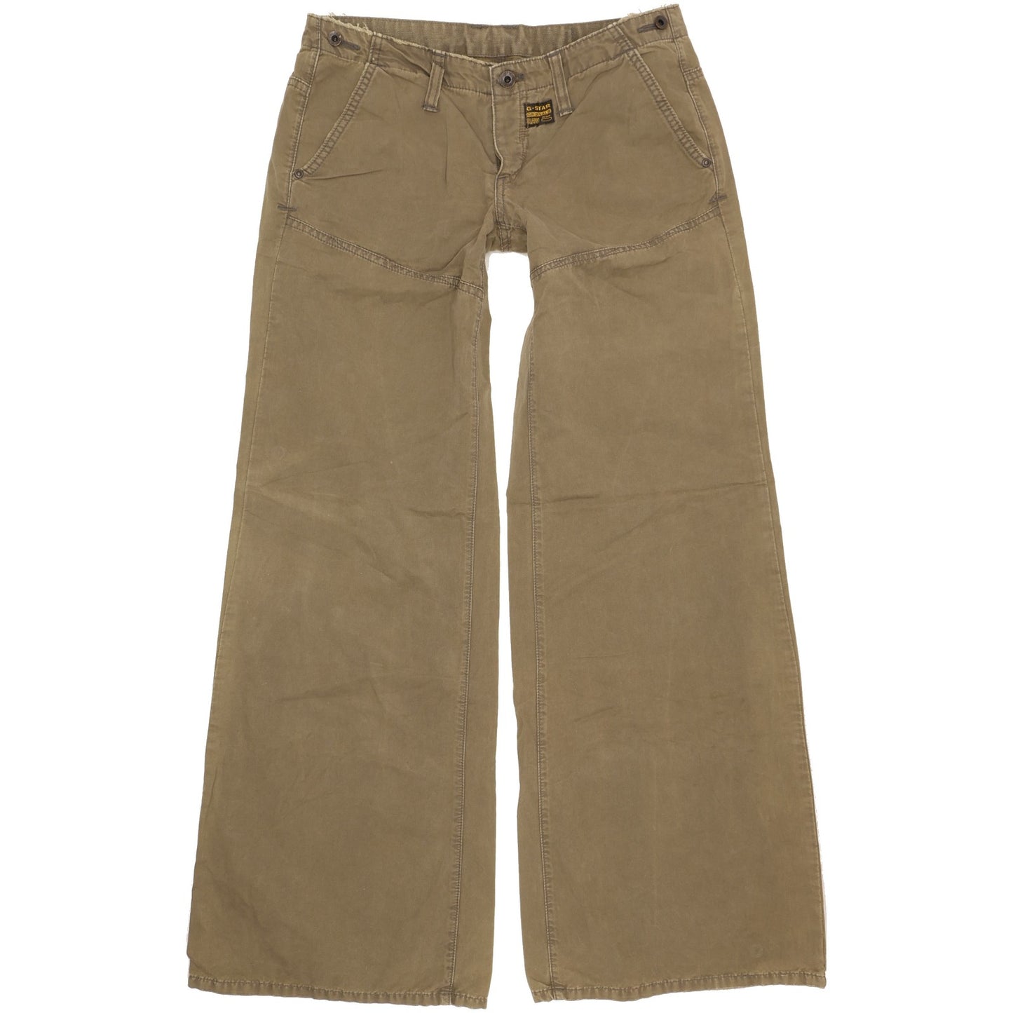 G-Star Wood Women Green Flared Slim Jeans W29 L32