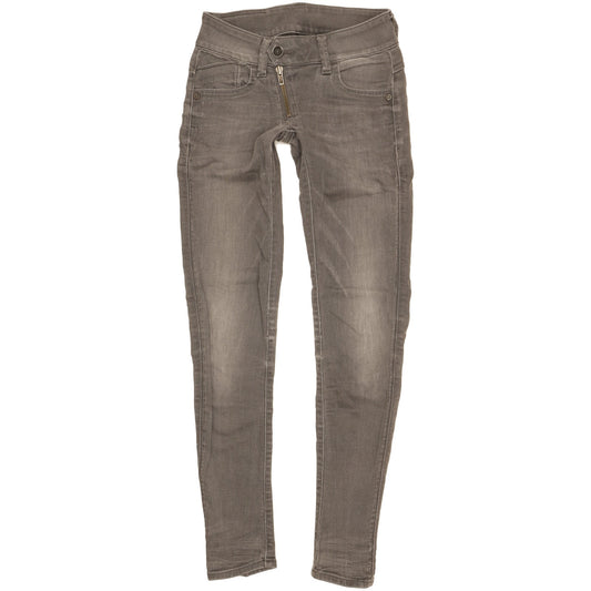 G-Star Lynn Women Grey Skinny Slim Stretch Jeans W24 L30