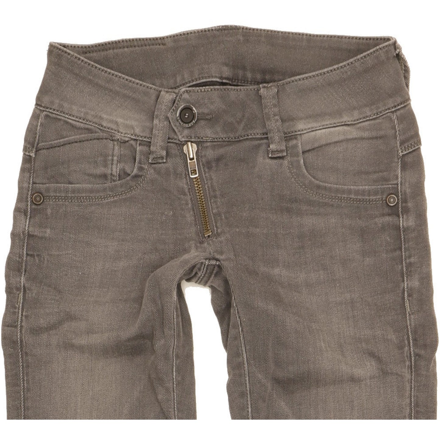 G-Star Lynn Women Grey Skinny Slim Stretch Jeans W24 L30