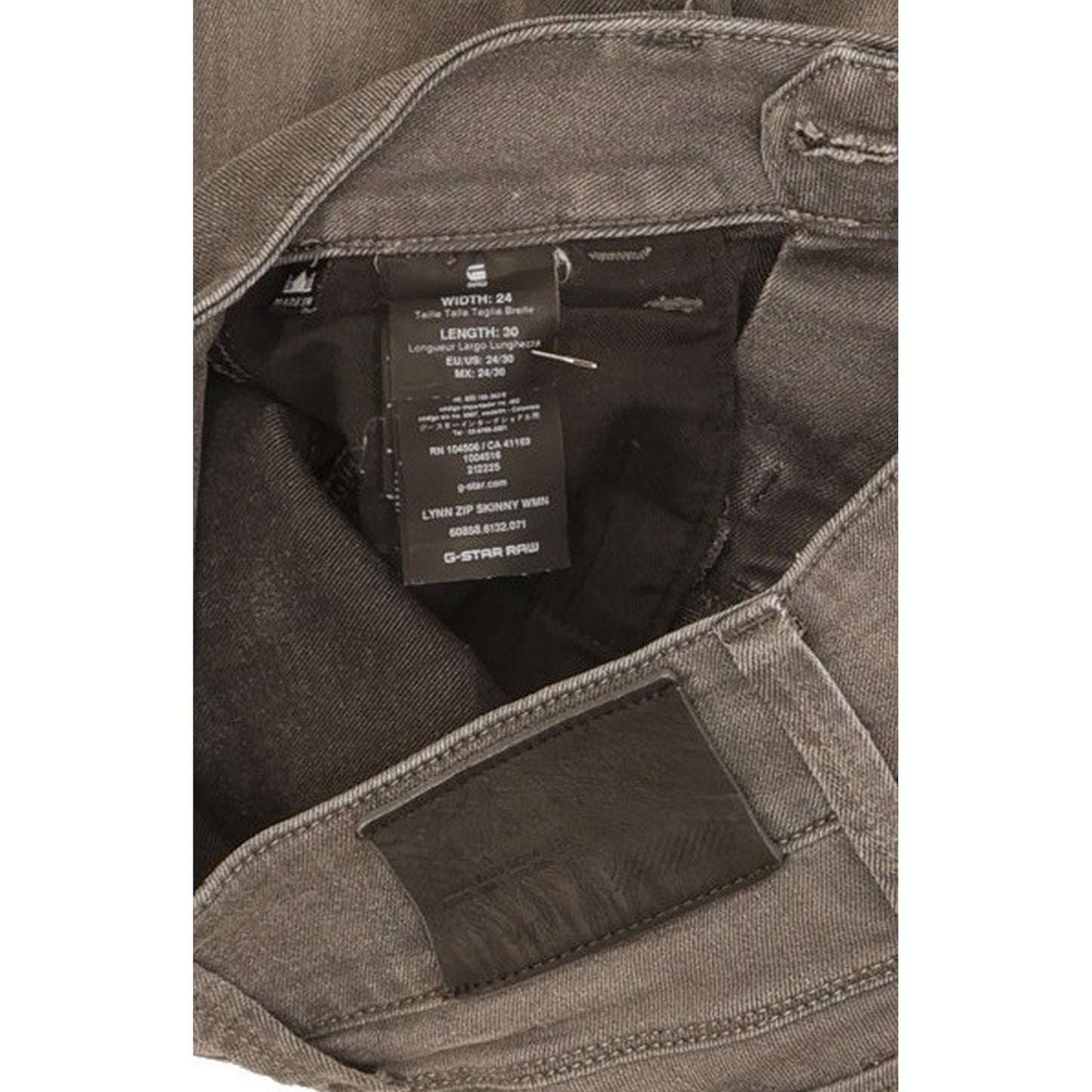 G-Star Lynn Women Grey Skinny Slim Stretch Jeans W24 L30