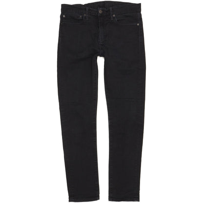 Levi's 510 Men Black Skinny Slim Stretch Jeans W34 L31
