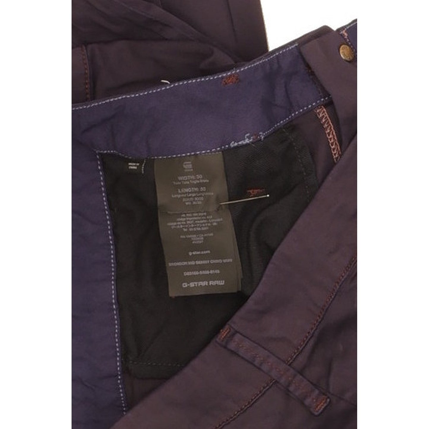 G-Star Bronson Women Purple Skinny Slim Chino Stretch Jeans W30 L24