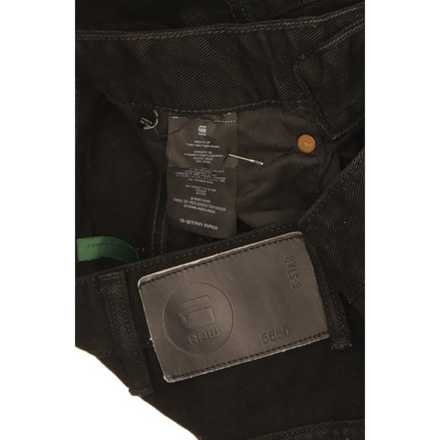 G-Star 5650 3D Men Black Tapered Relaxed Jeans W28 L28