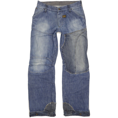 G-Star Concept Elwood Men Blue Straight Loose Jeans W34 L36