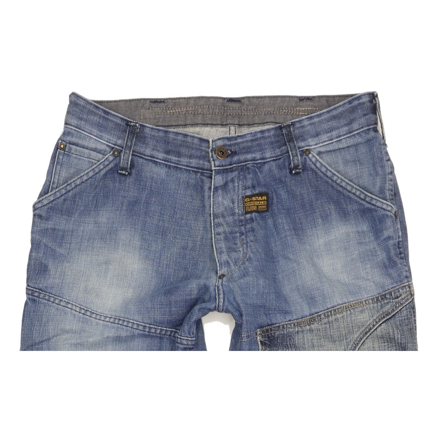 G-Star Concept Elwood Men Blue Straight Loose Jeans W34 L36