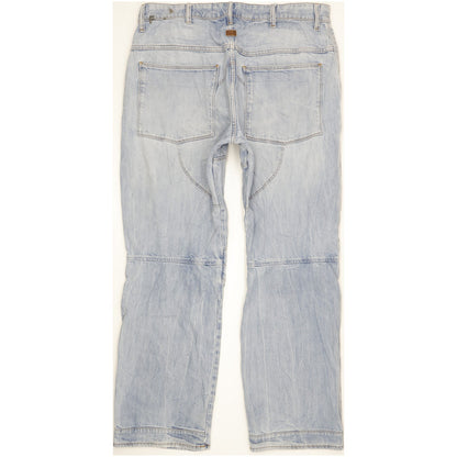 G-Star 5620 3D Men Blue Straight Loose Stretch Jeans W36 L32