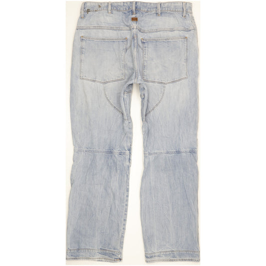 G-Star 5620 3D Men Blue Straight Loose Stretch Jeans W36 L32