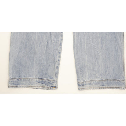 G-Star 5620 3D Men Blue Straight Loose Stretch Jeans W36 L32