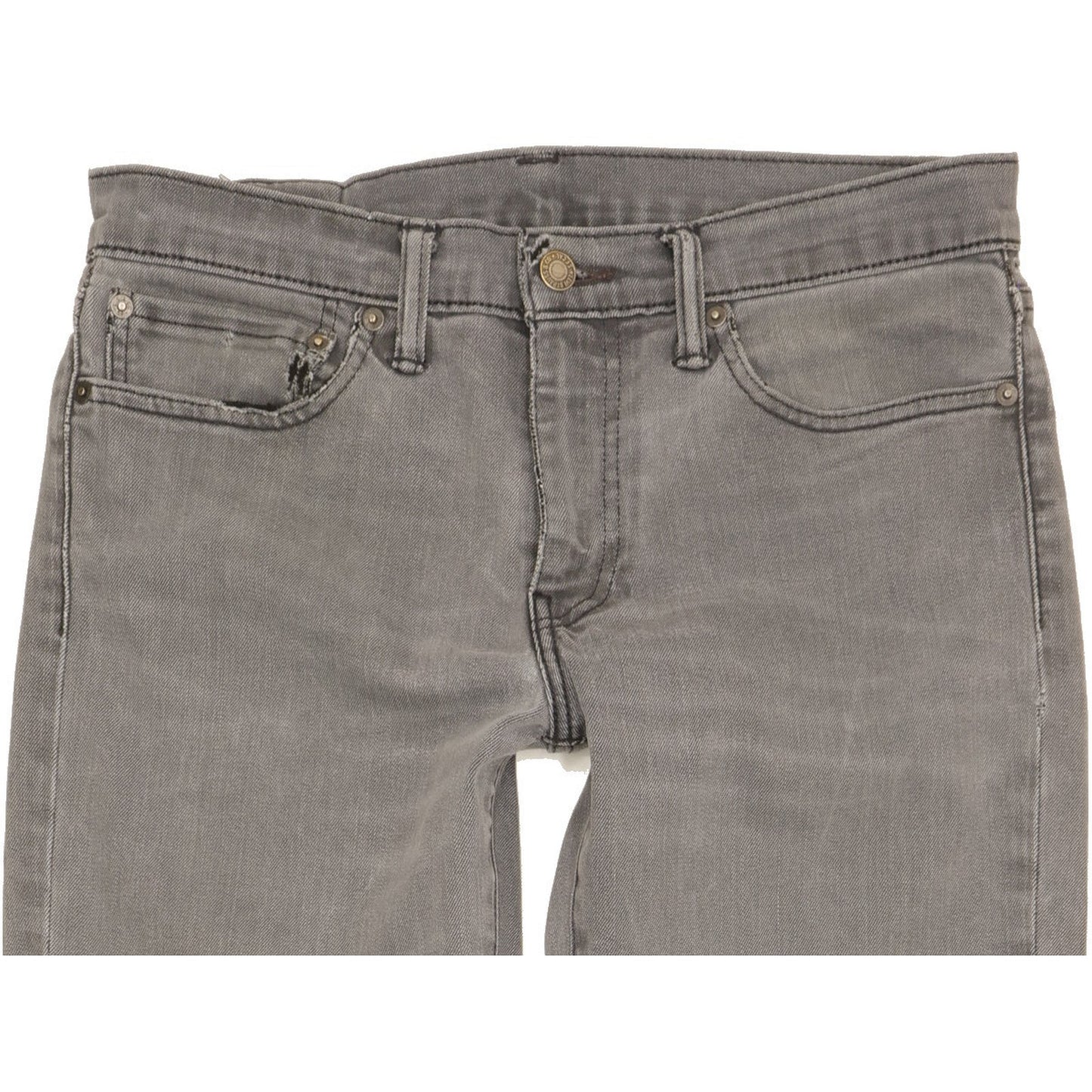 Levi's Men Grey Straight Slim Jeans W32 L31