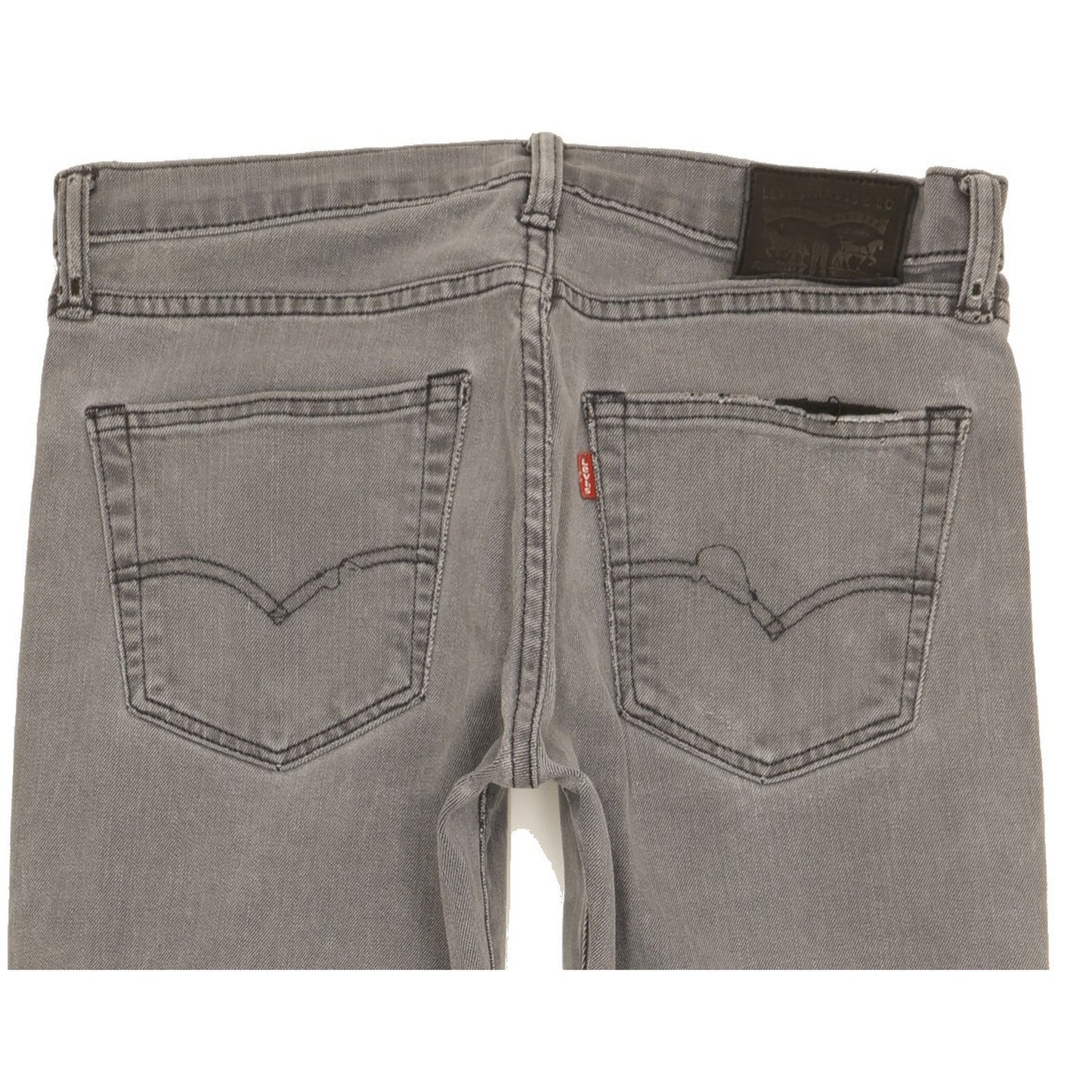 Levi's Men Grey Straight Slim Jeans W32 L31