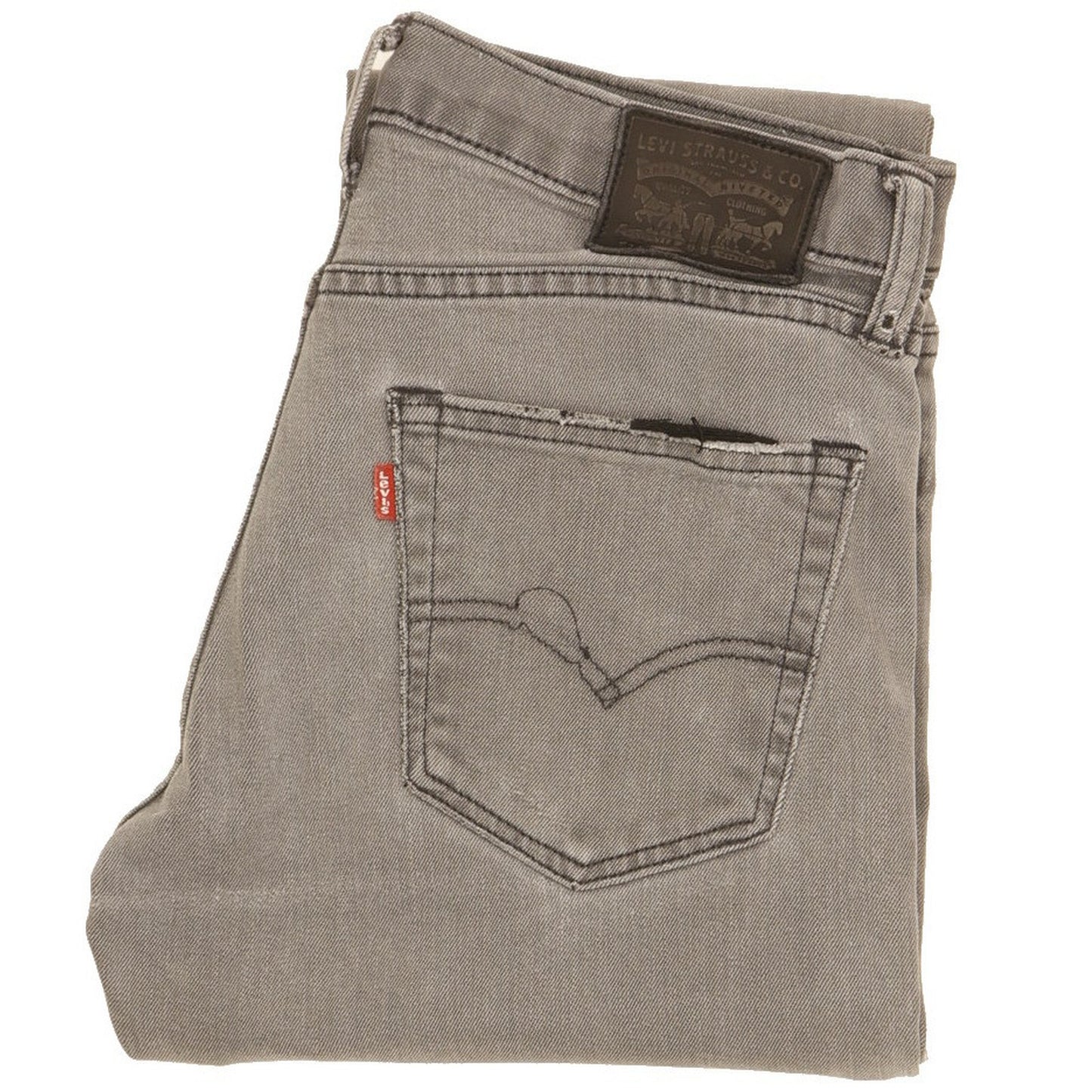 Levi's Men Grey Straight Slim Jeans W32 L31
