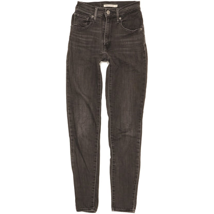 Levi's Mile Women Black Skinny Slim Stretch Jeans W24 L29
