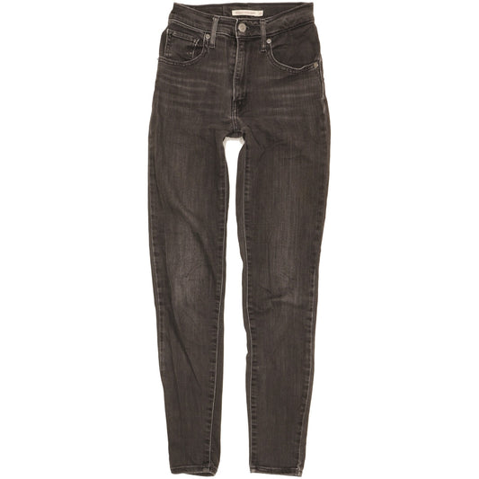 Levi's Mile Women Black Skinny Slim Stretch Jeans W24 L29