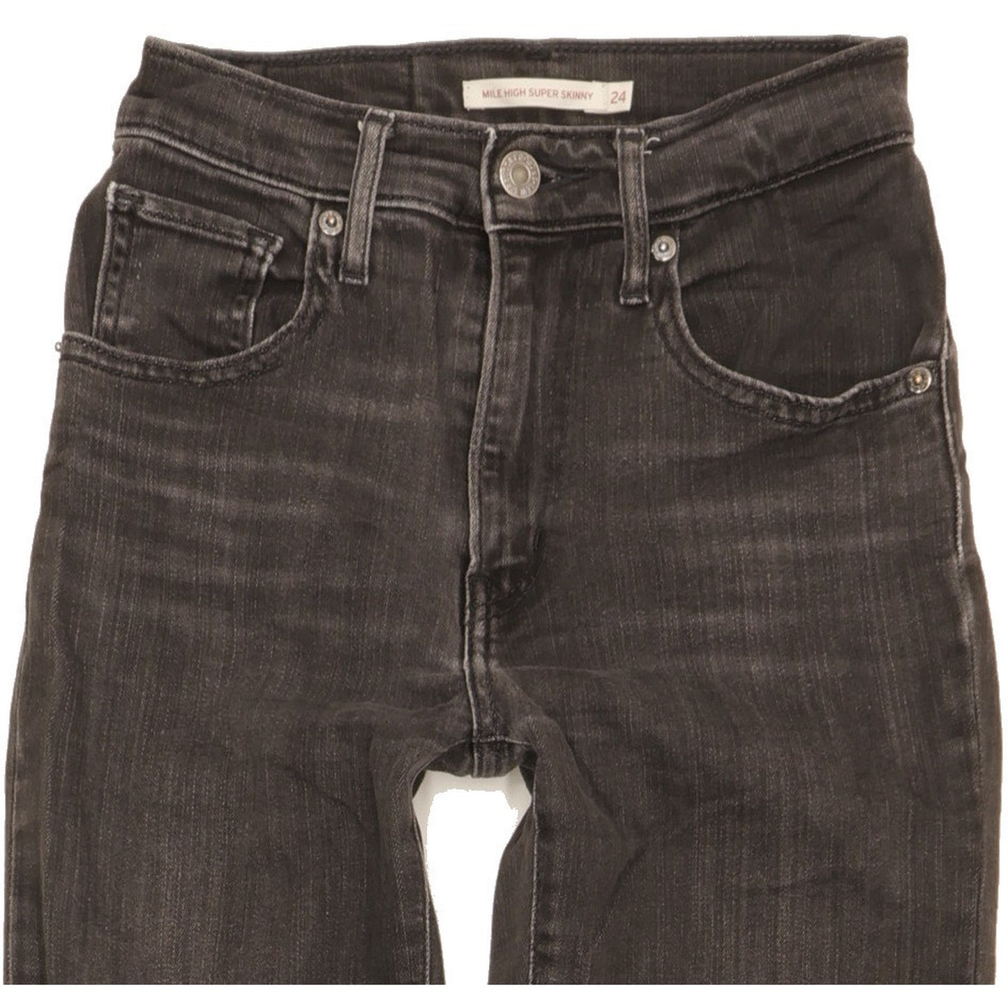 Levi's Mile Women Black Skinny Slim Stretch Jeans W24 L29