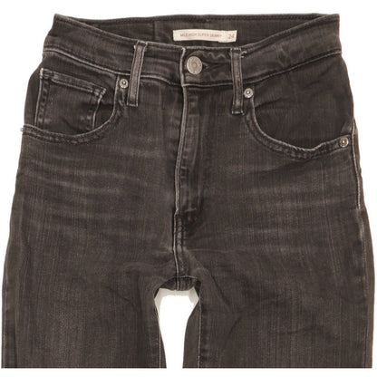 Levi's Mile Women Black Skinny Slim Stretch Jeans W24 L29