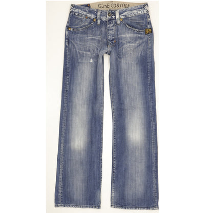 G-Star S.C. Score Custom Men Blue Bootcut Slim Jeans W30 L32