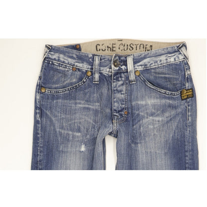 G-Star S.C. Score Custom Men Blue Bootcut Slim Jeans W30 L32