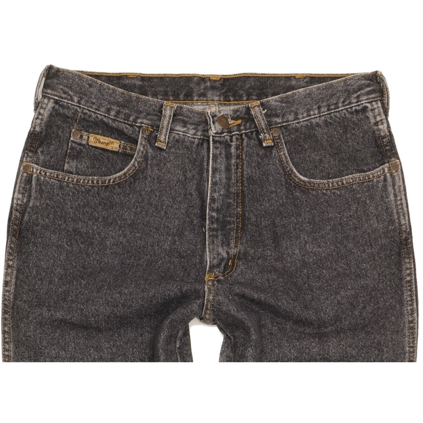 Wrangler Kansas Men Black Straight Slim Jeans W33 L33