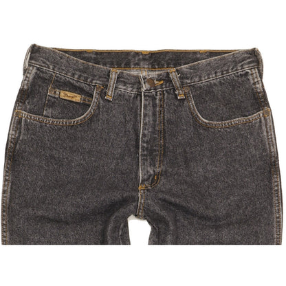 Wrangler Kansas Men Black Straight Slim Jeans W33 L33