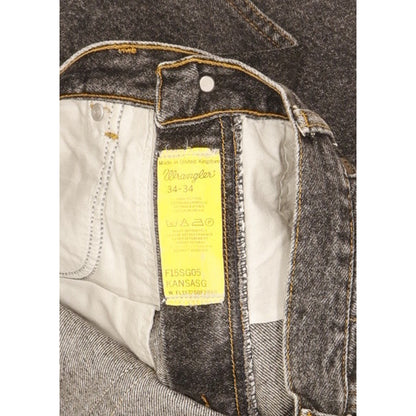 Wrangler Kansas Men Black Straight Slim Jeans W33 L33