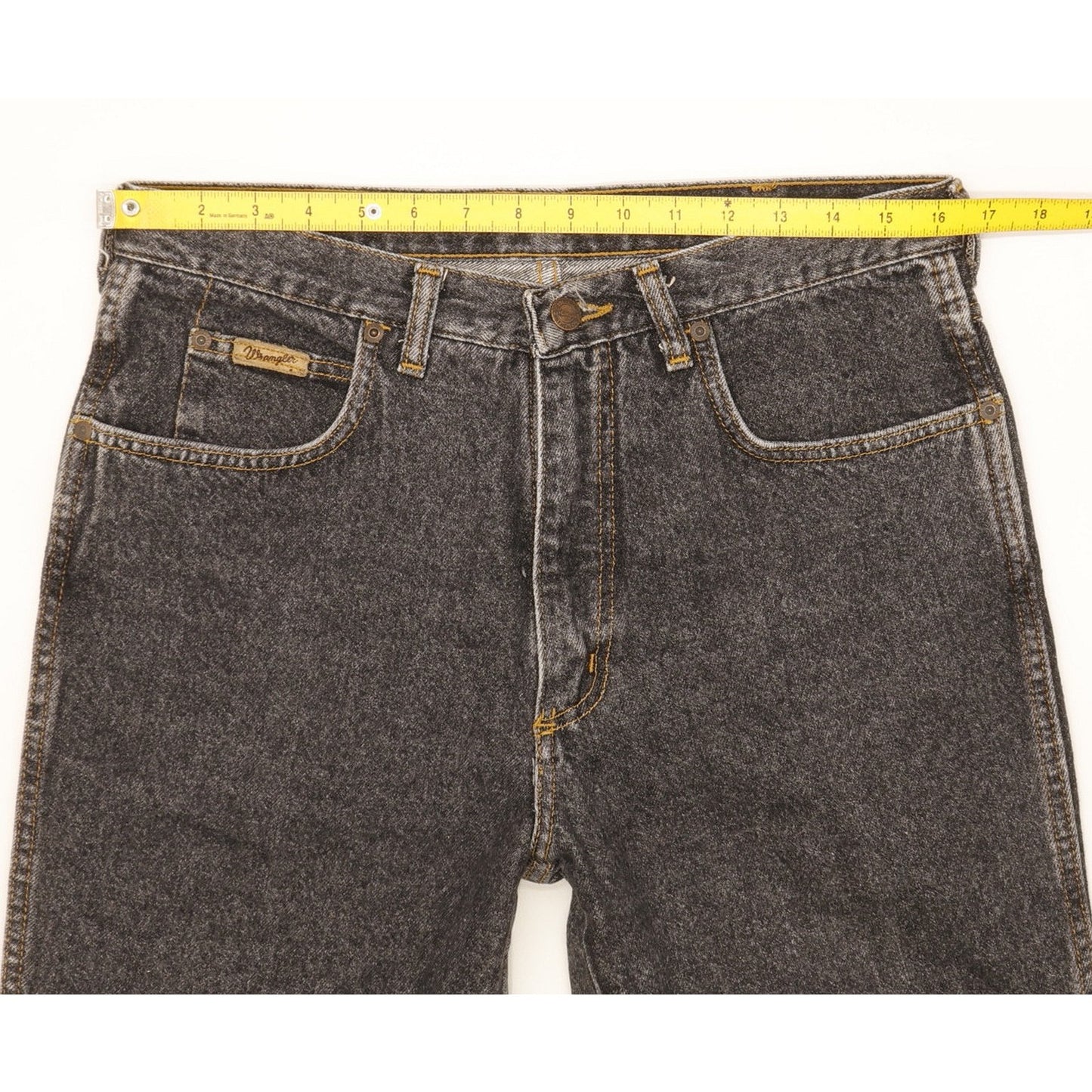 Wrangler Kansas Men Black Straight Slim Jeans W33 L33