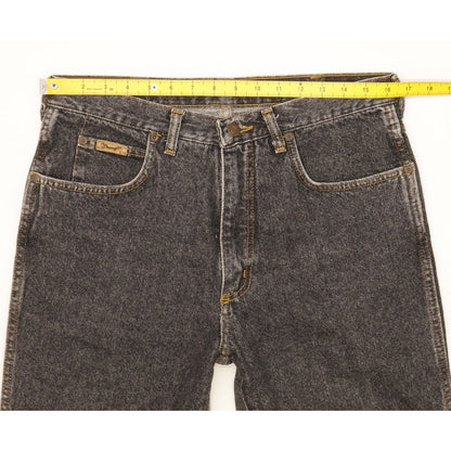 Wrangler Kansas Men Black Straight Slim Jeans W33 L33