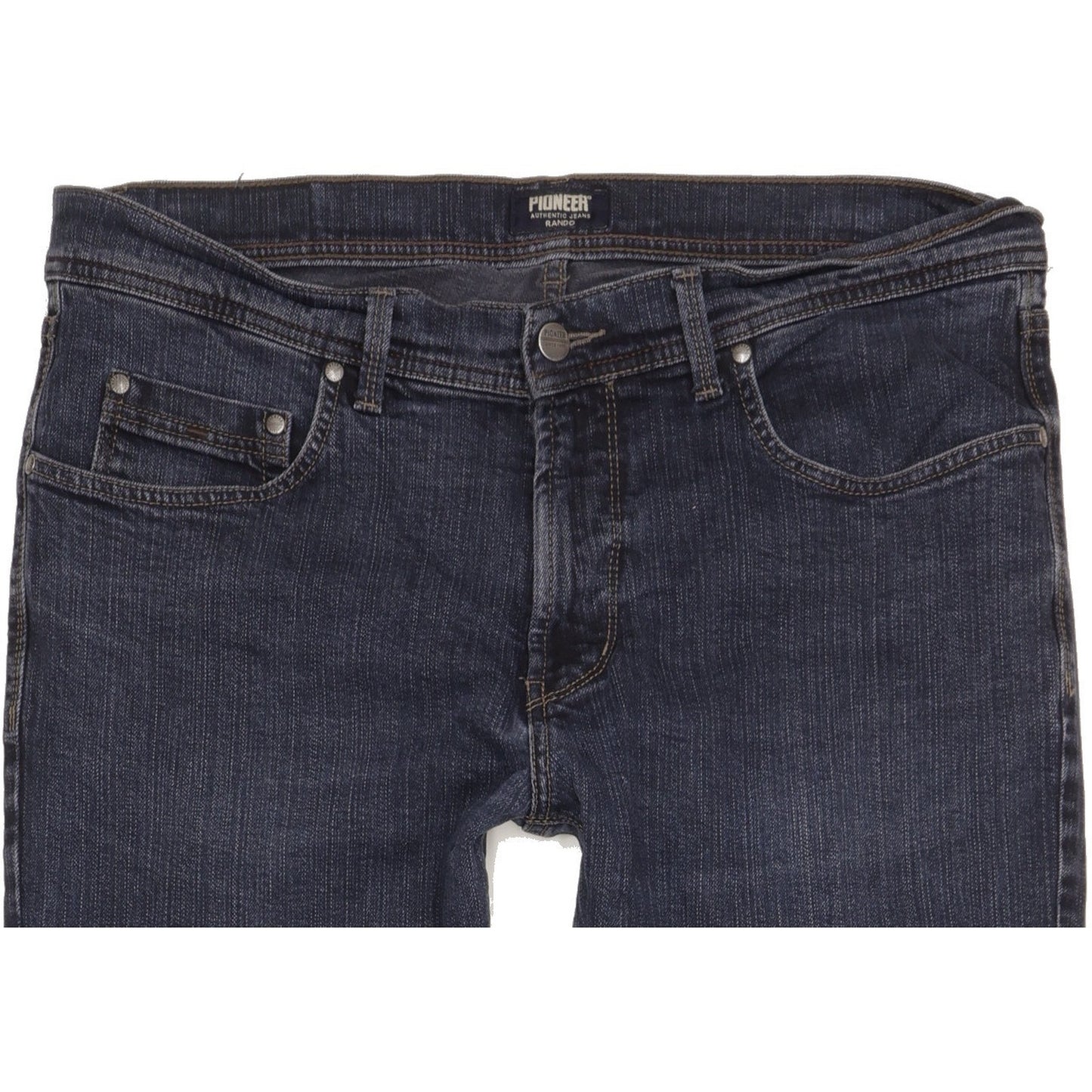 Pioneer Rando Men Blue Straight Regular Stretch Jeans W38 L34