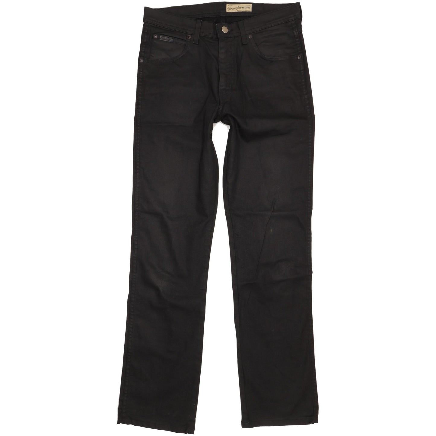 Wrangler Arizona Men Black Straight Regular Stretch Jeans W33 L33