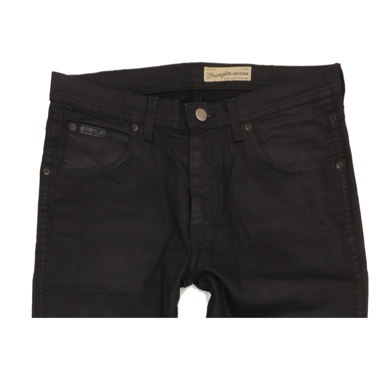 Wrangler Arizona Men Black Straight Regular Stretch Jeans W33 L33