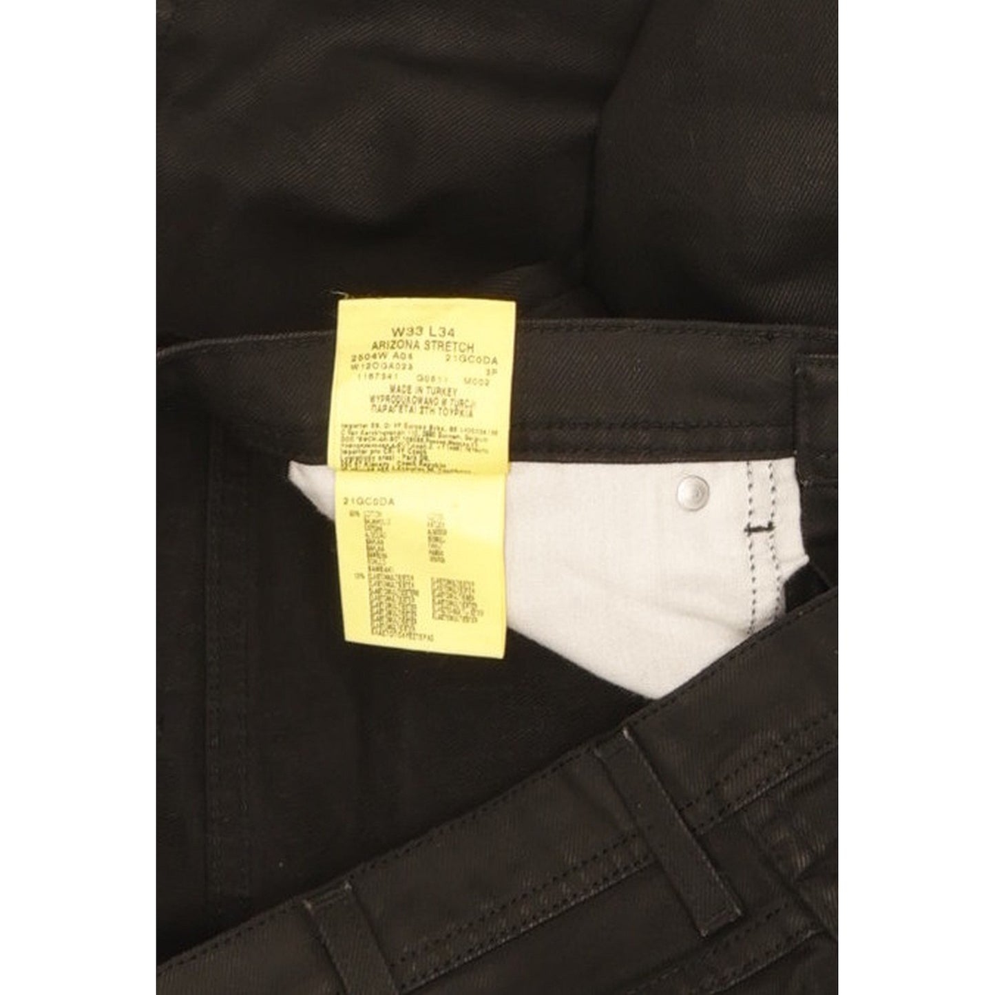 Wrangler Arizona Men Black Straight Regular Stretch Jeans W33 L33