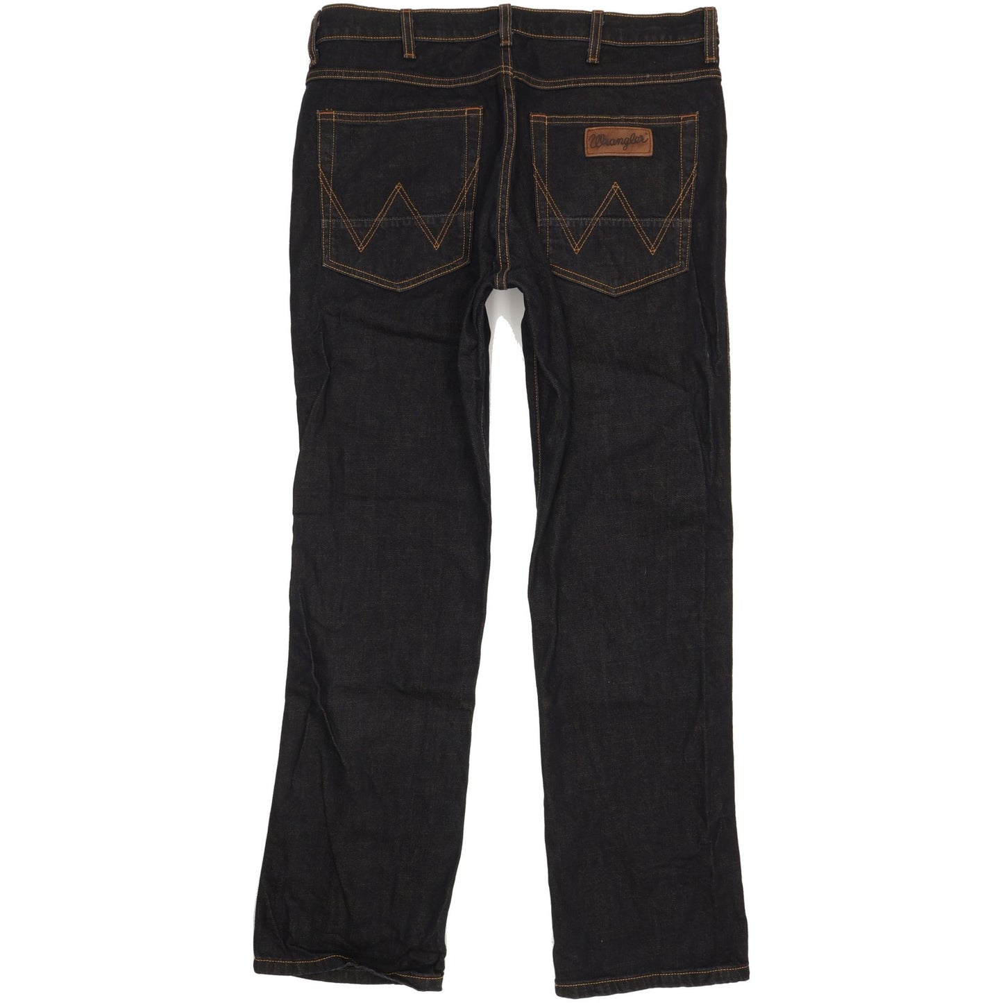 Wrangler Arizona Men Navy Straight Regular Stretch Jeans W36 L31