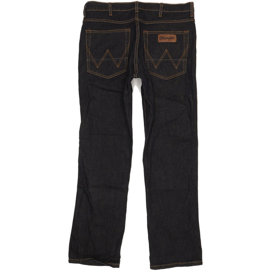 Wrangler Arizona Men Navy Straight Regular Stretch Jeans W36 L31