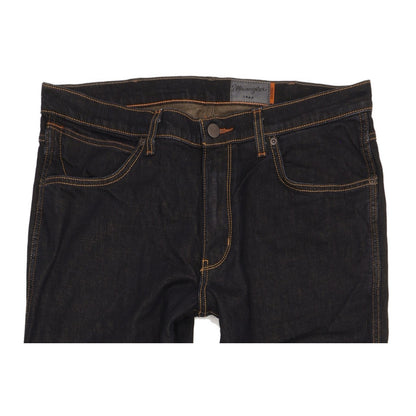 Wrangler Arizona Men Navy Straight Regular Stretch Jeans W36 L31