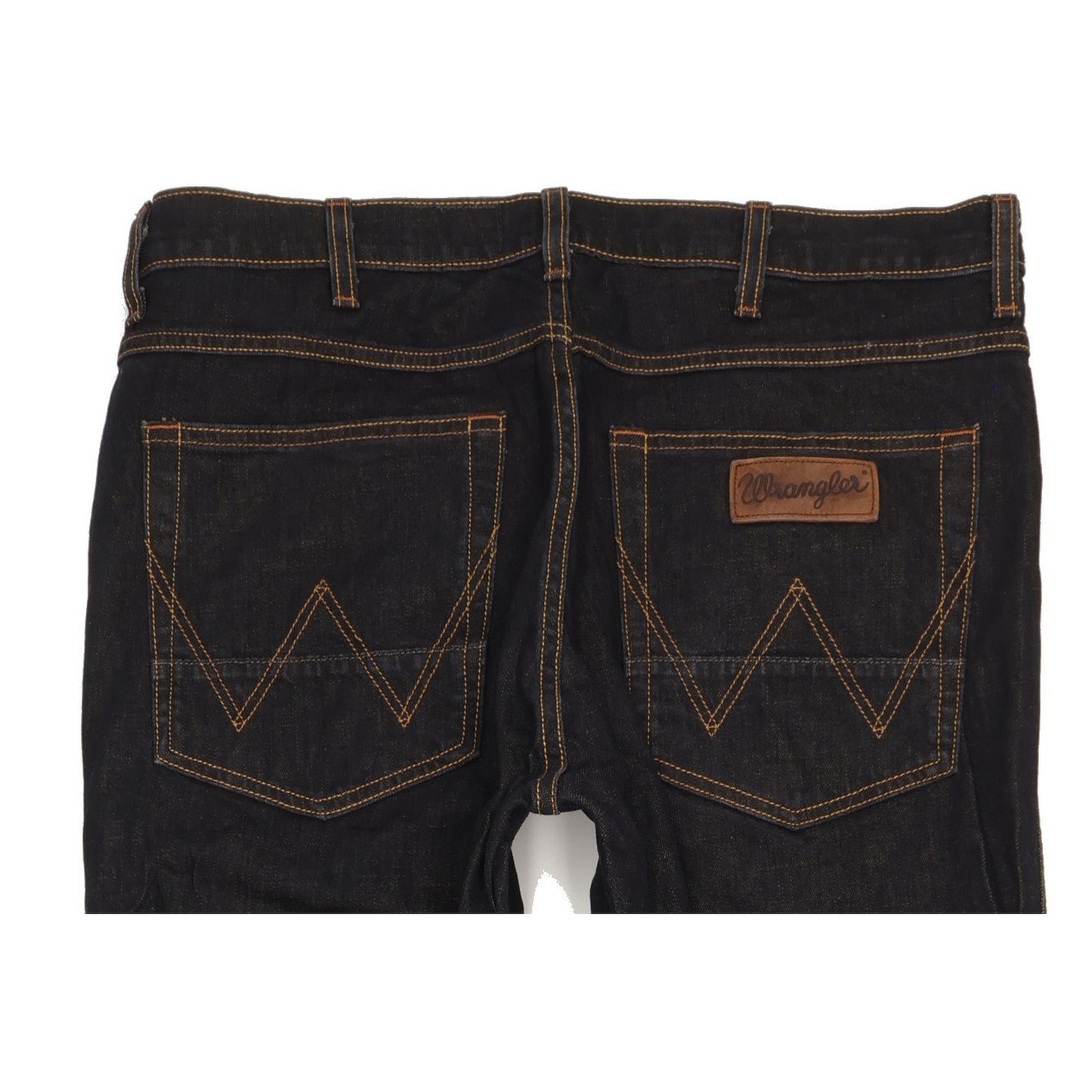 Wrangler Arizona Men Navy Straight Regular Stretch Jeans W36 L31