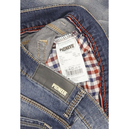Pioneer Rando Men Blue Straight Regular Stretch Jeans W36 L32